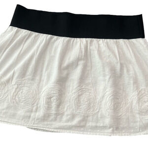 Passport mono floral mini skirt